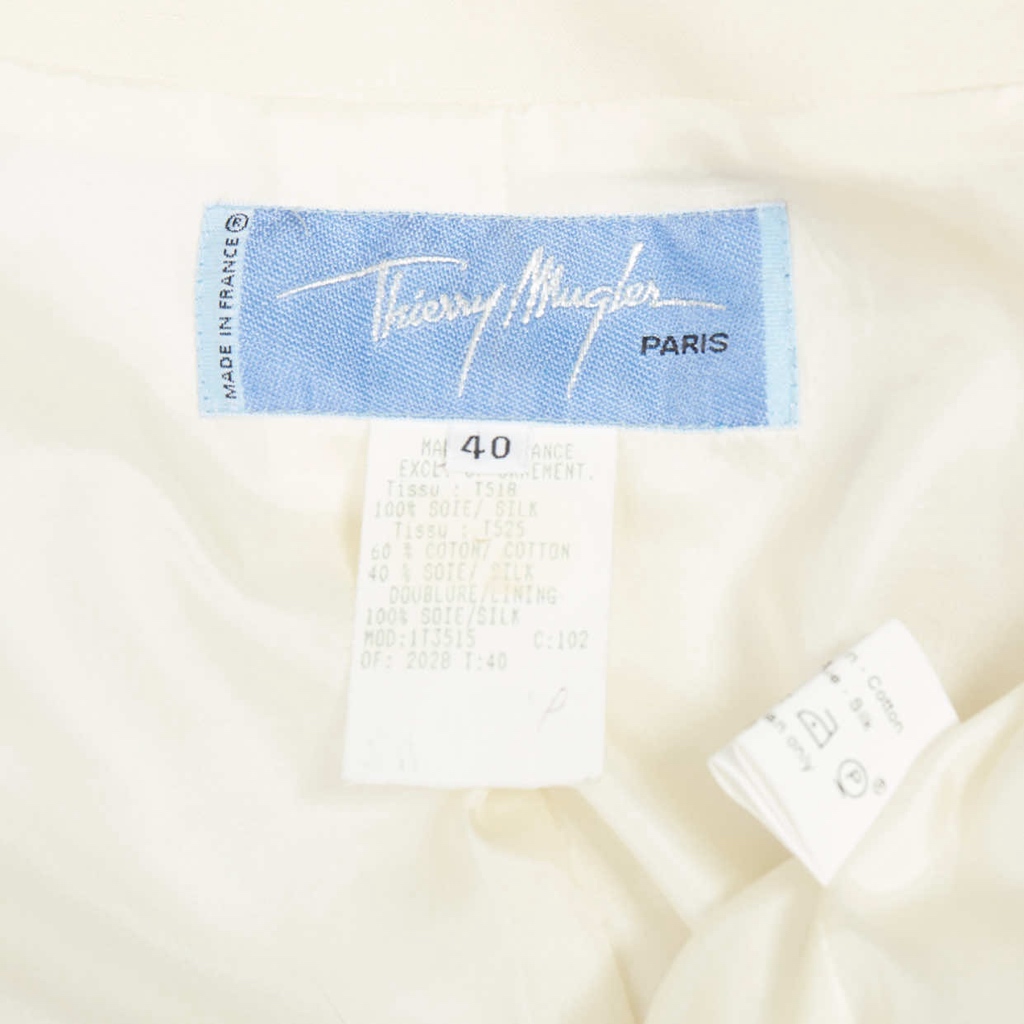 Thierry Mugler Cotton Peplum Blazer - Image 10