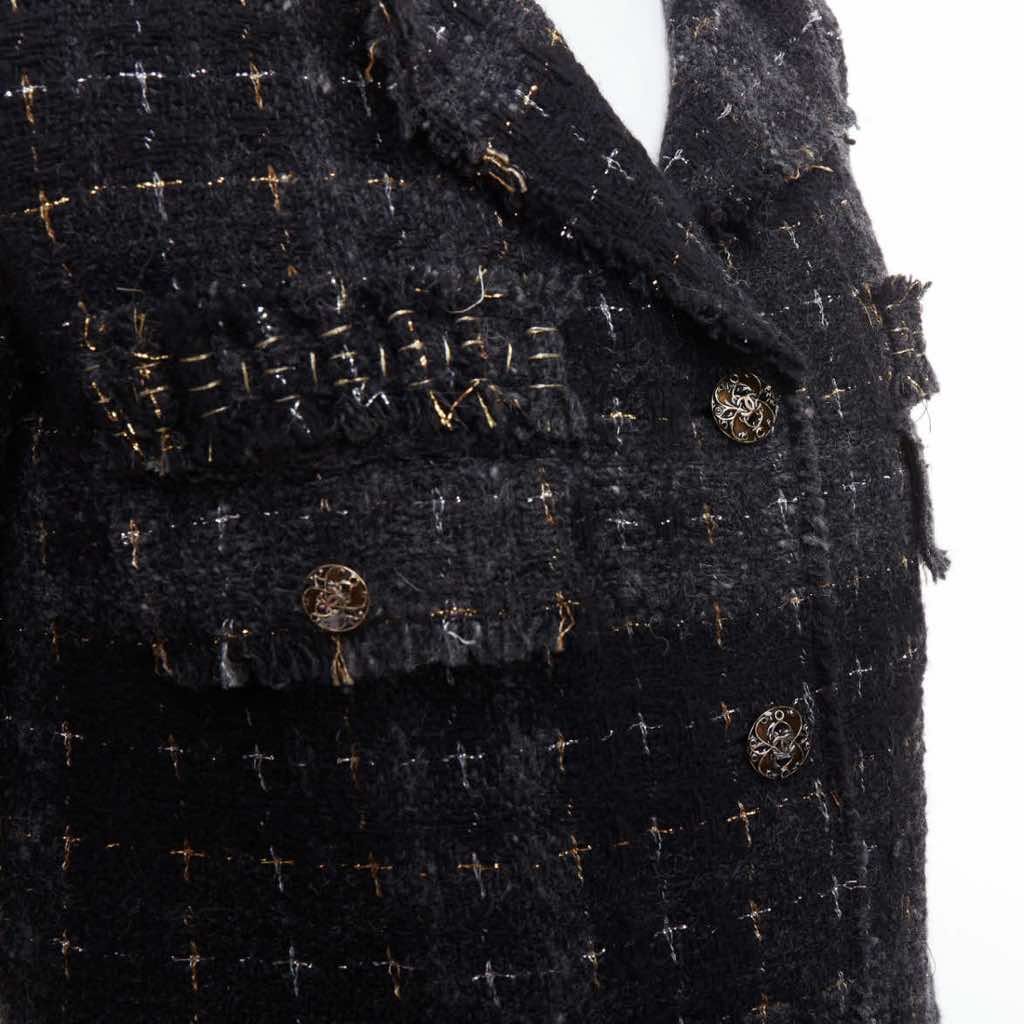 Chanel Black Fantasy Jacket - Back view