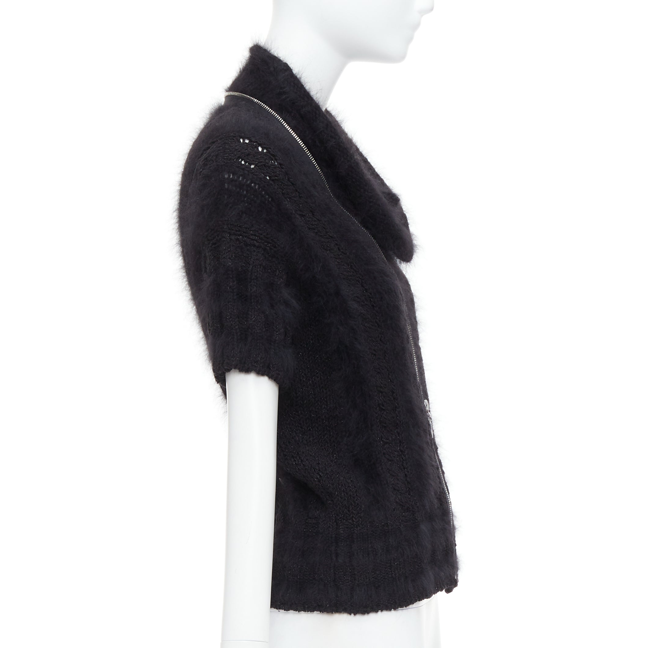 Chanel Fluffy Zip Sweater - 4