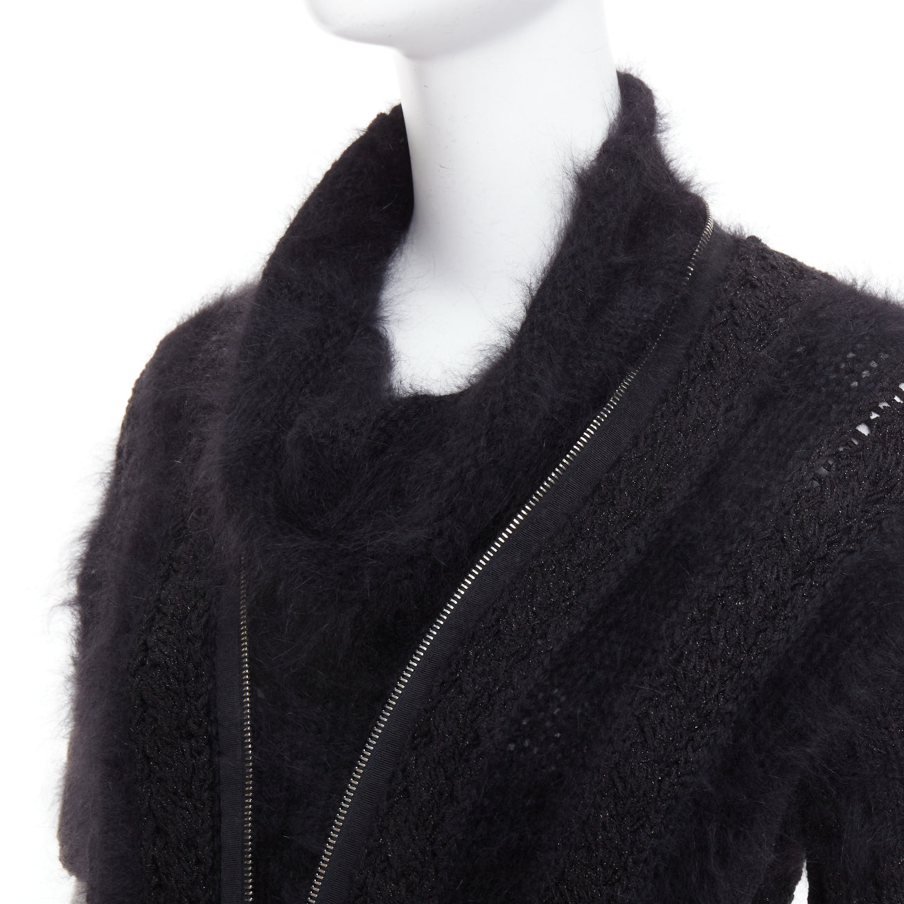 Chanel Fluffy Zip Sweater - Detail 2