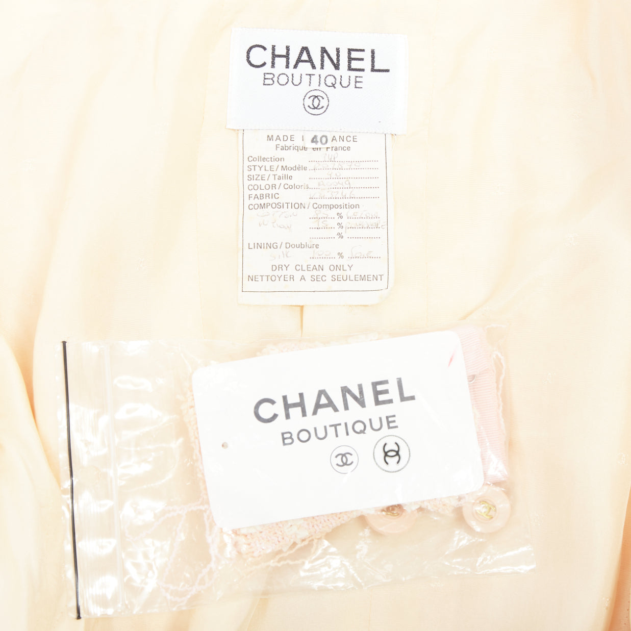 Chanel Pink Tweed Crop Jacket - Image 11