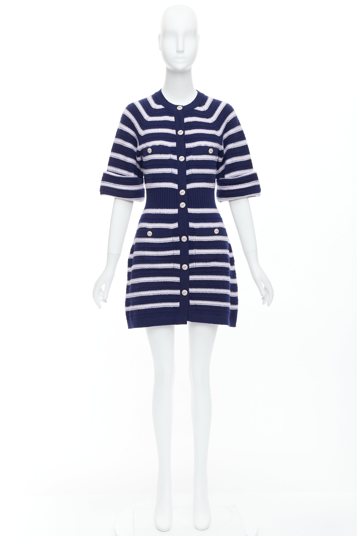Chanel Cashmere Cardigan Dress - Image 11