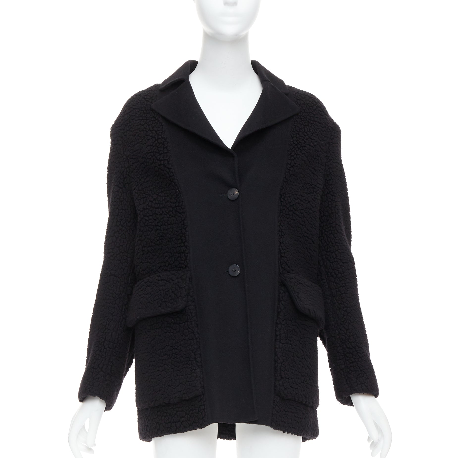 Dior Black Teddy Coat