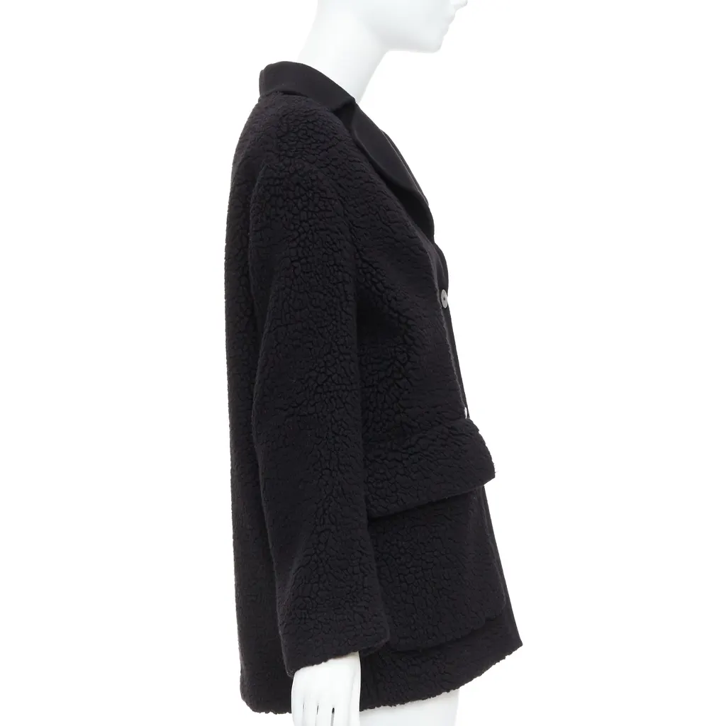 Dior Black Teddy Coat Black Cashmere Never worn - Box View