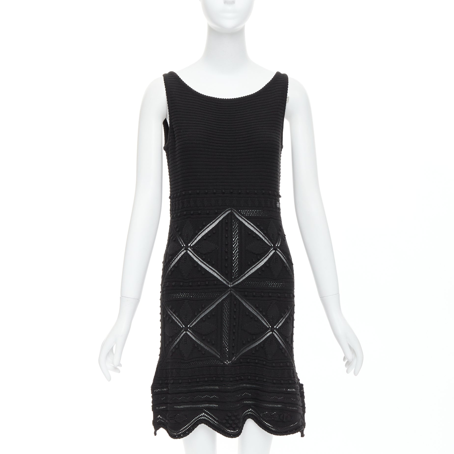 Chanel Pointelle Floral Dress