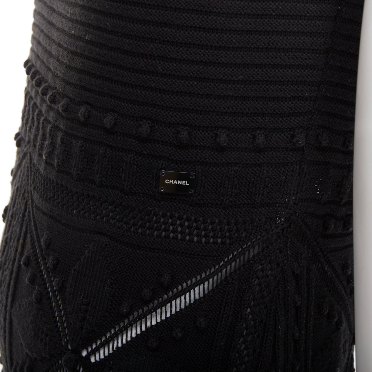 Chanel Pointelle Floral Dress - Back view