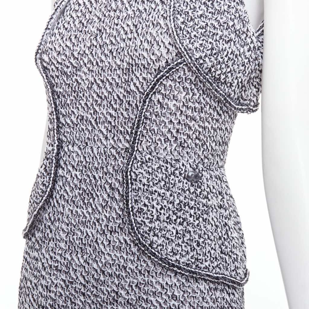 Chanel Tweed Ruffle Dress - Back view