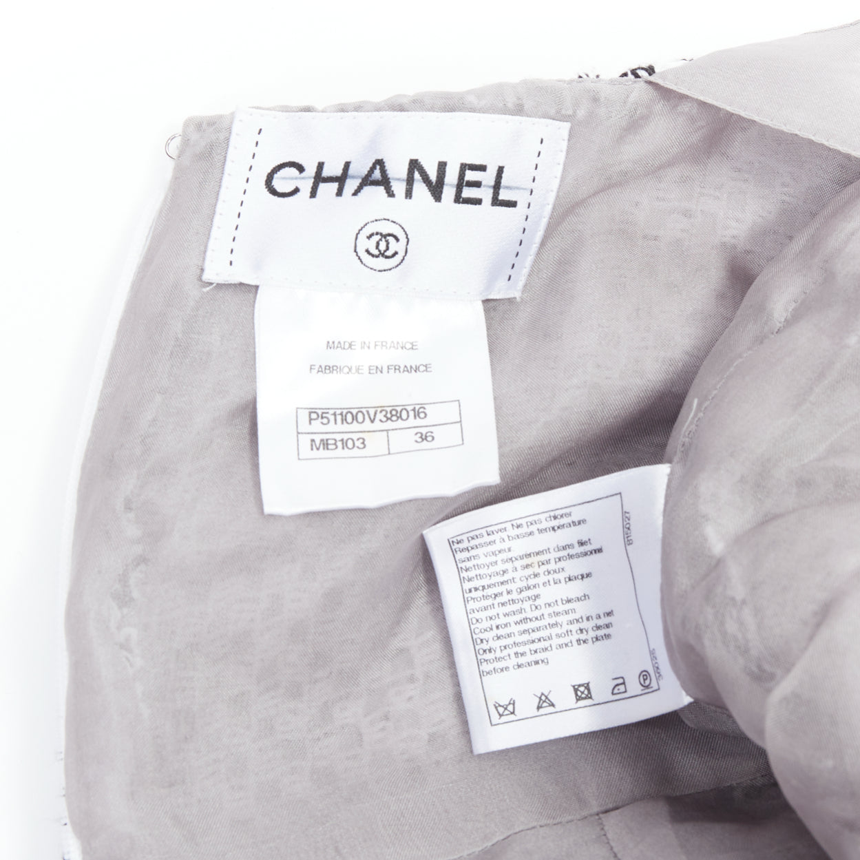 Chanel Tweed Ruffle Dress - Image 10