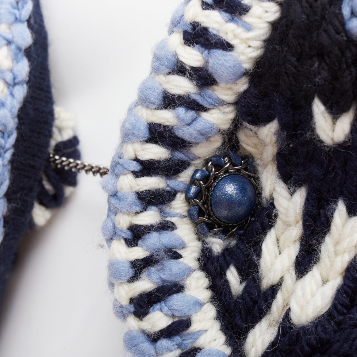 Chanel Braid Trim Cardigan - Back view