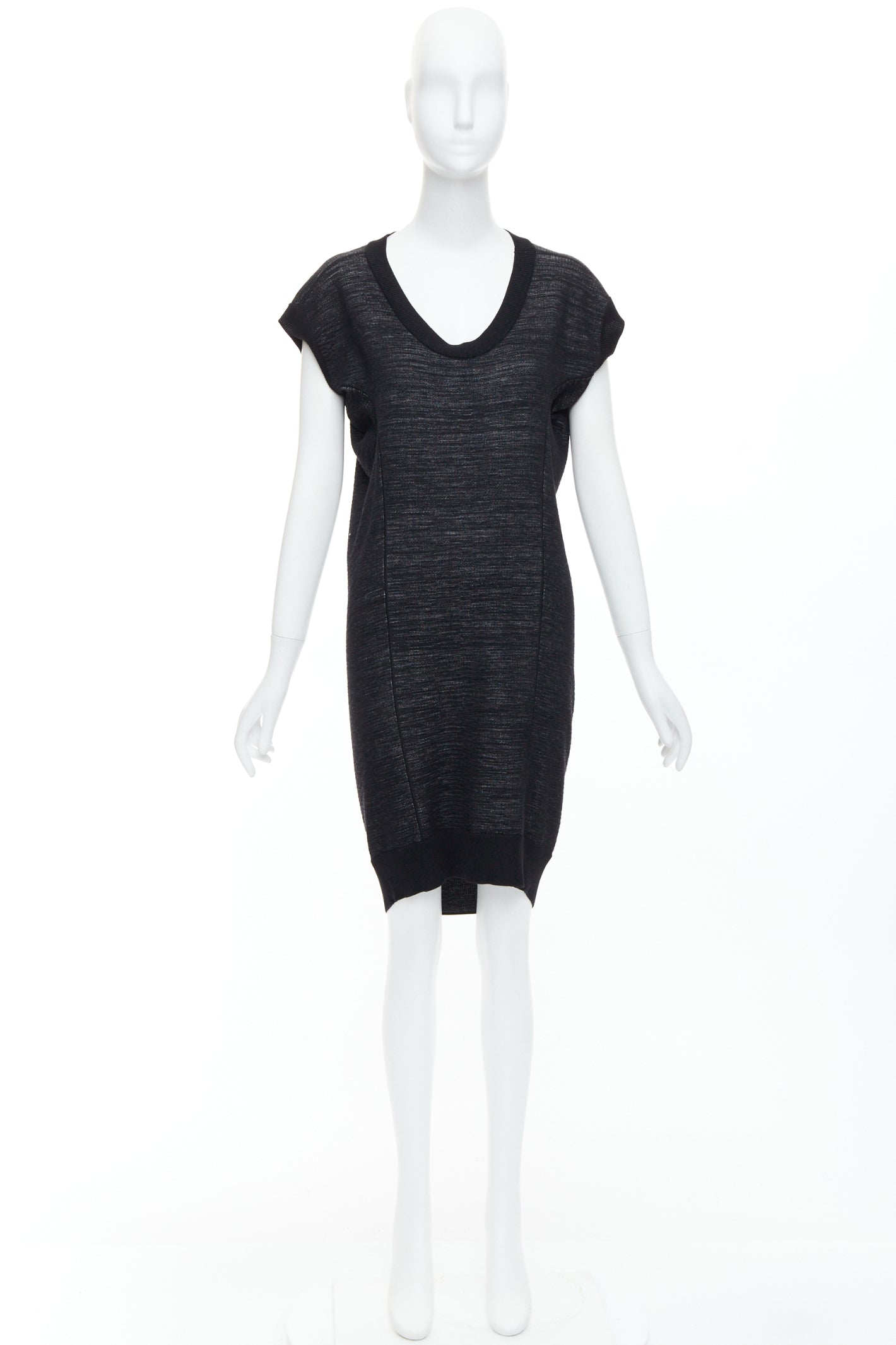 Yves Saint Laurent Batwing Wool Dress - Image 11