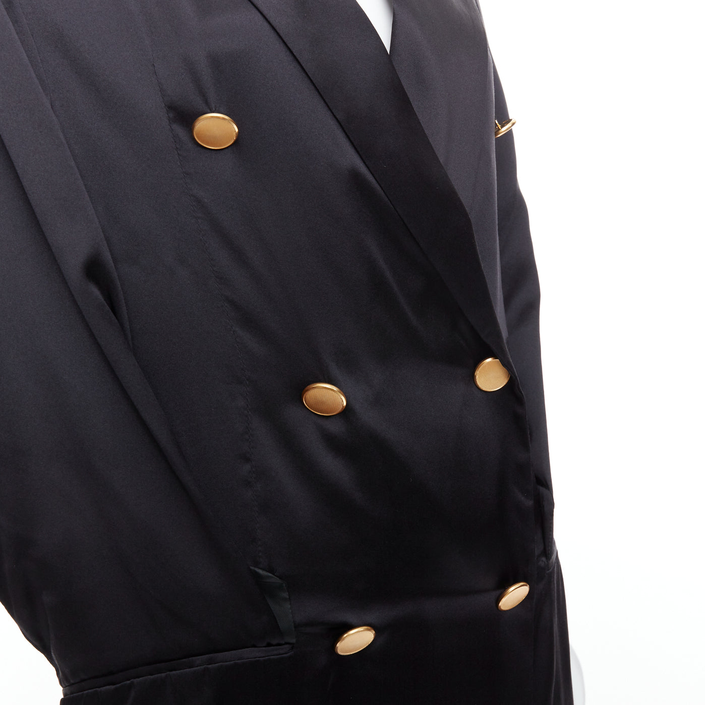 Maison Martin Margiela Tucked Sleeve Blazer Dress - Back view