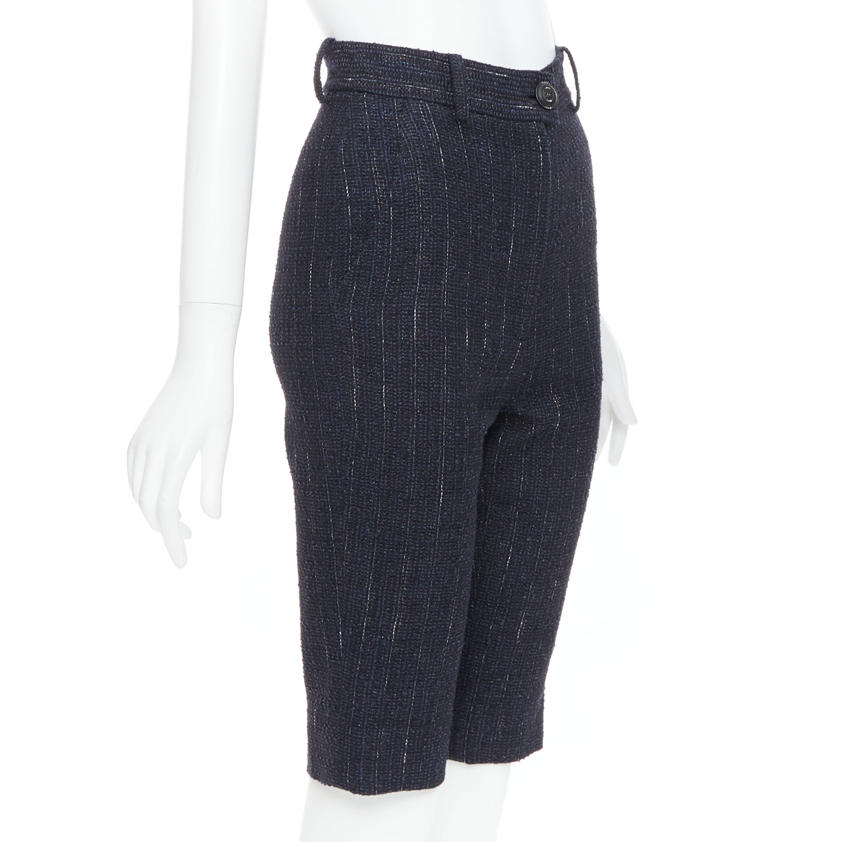 Chanel Metallic Tweed Capri - Image 6