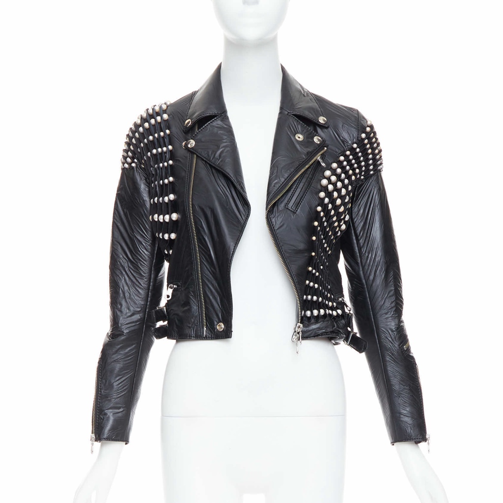 Noir Kei Ninomiya Black Pearl Crop Jacket - Image 6