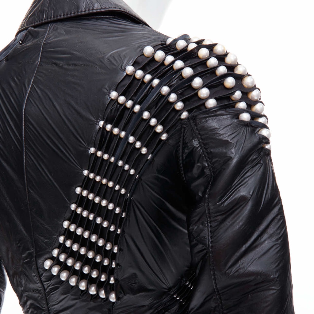 Noir Kei Ninomiya Black Pearl Crop Jacket - Image 10