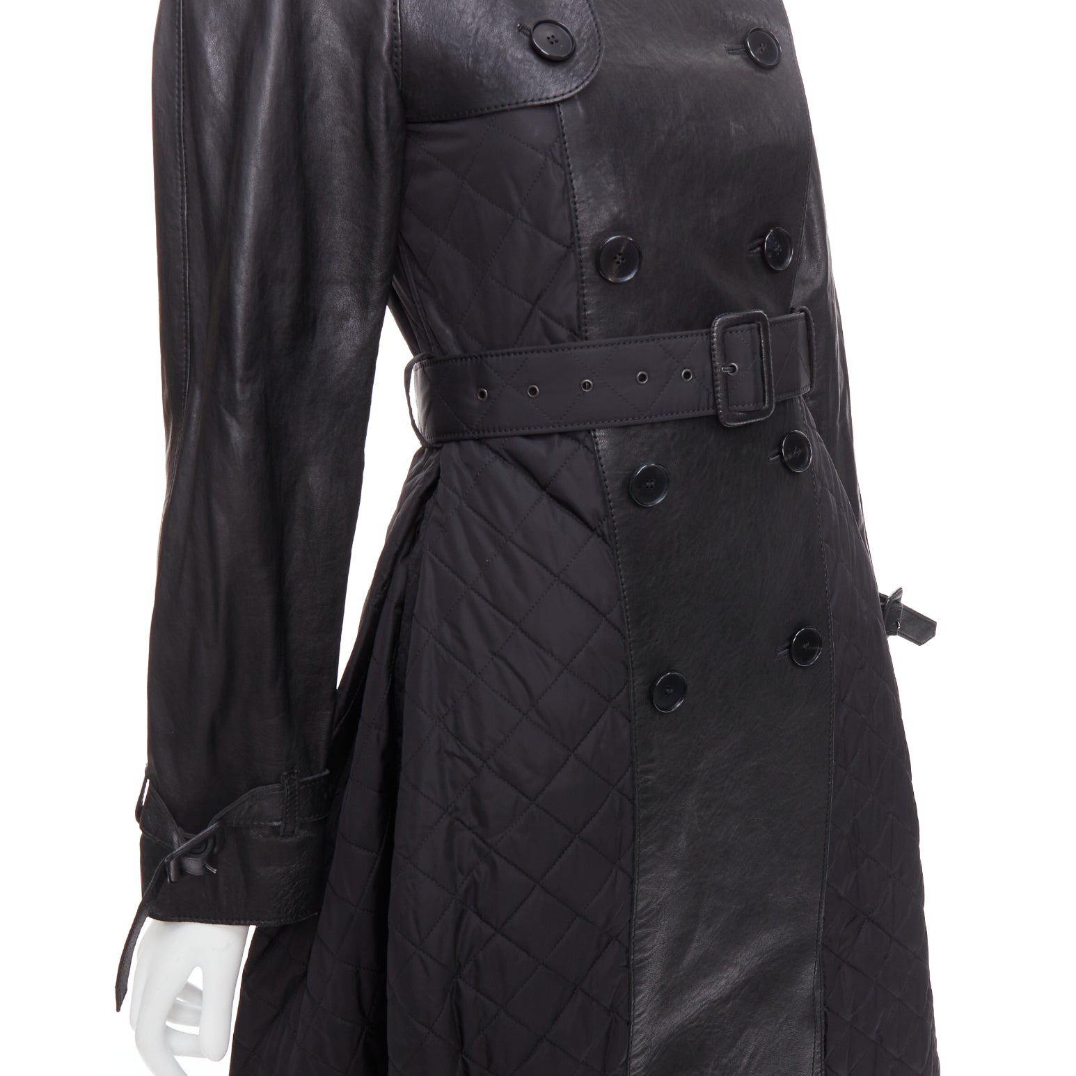 Jean Paul Gaultier Quilted Trench Coat - Back view