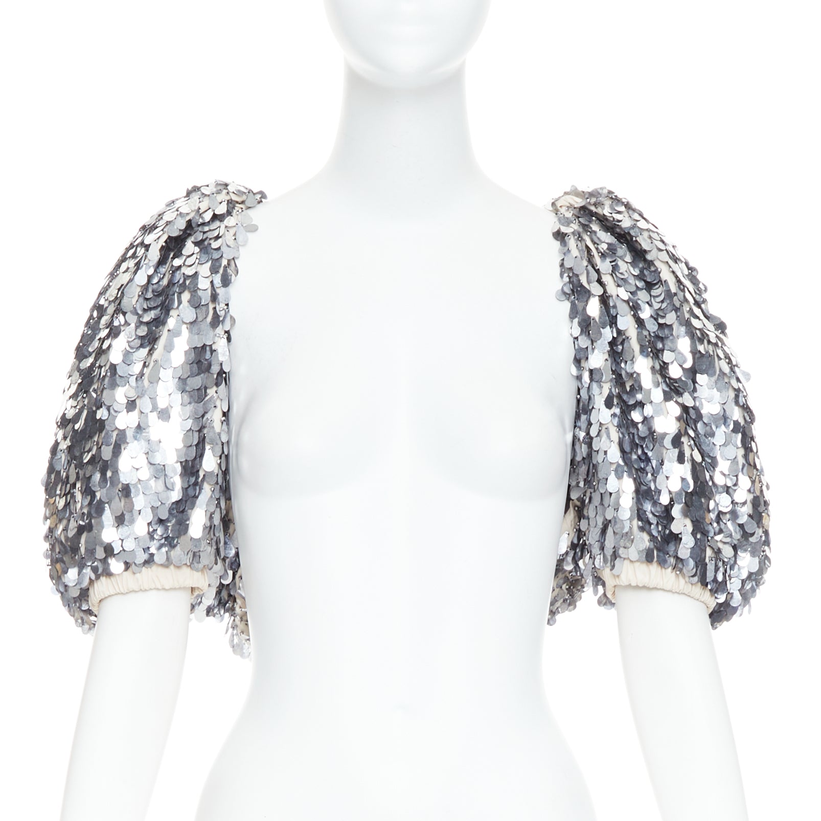 Lanvin Silver Sequin Bolero