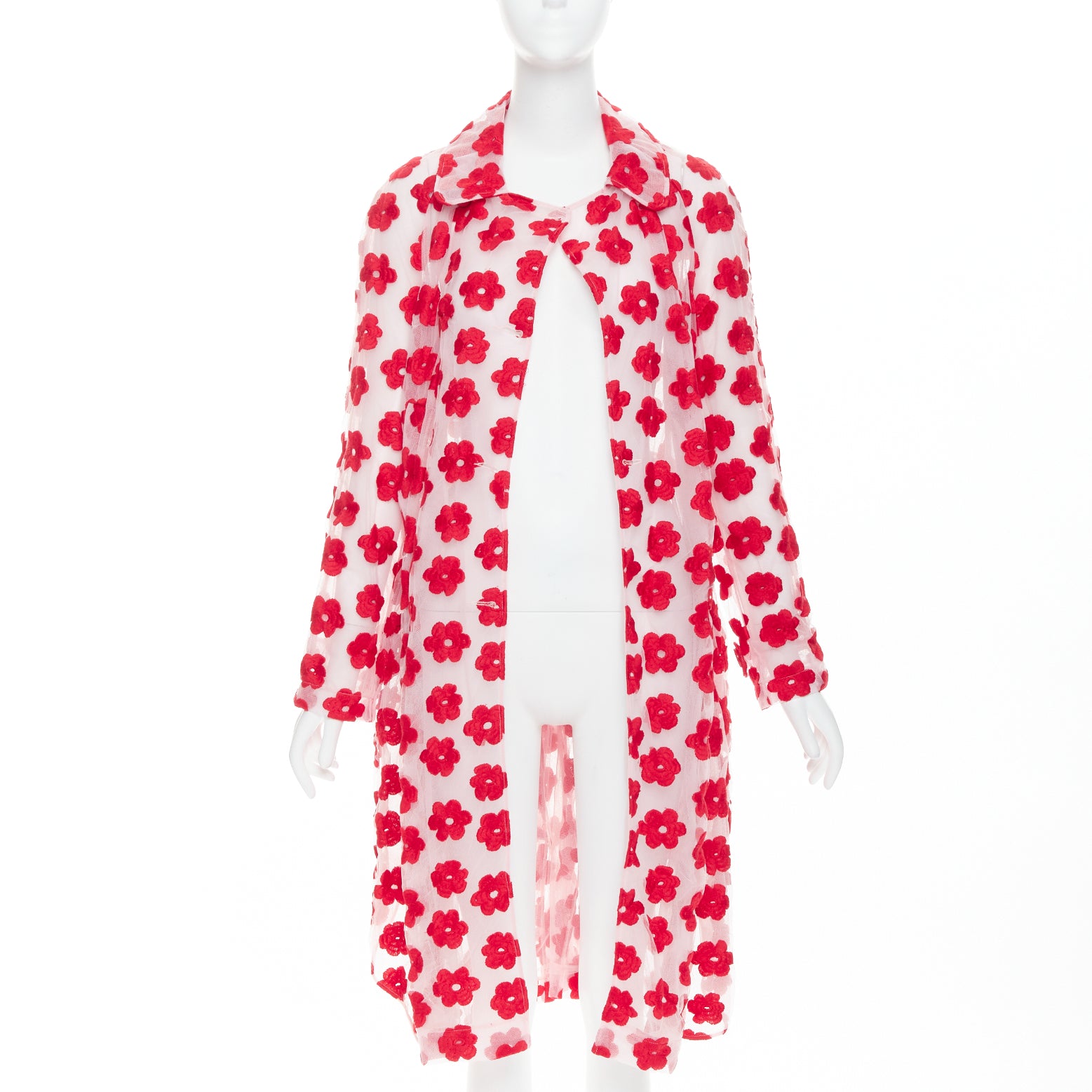 Simone Rocha Red Floral Coat - Image 6