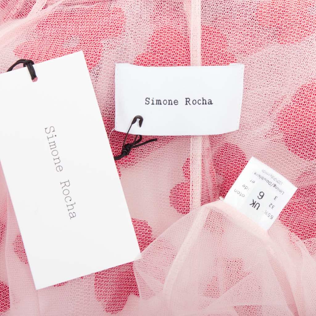 Simone Rocha Red Floral Coat - Image 11