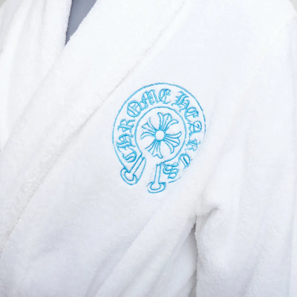Chrome Hearts White Logo Robe White Cotton Very good - Back View