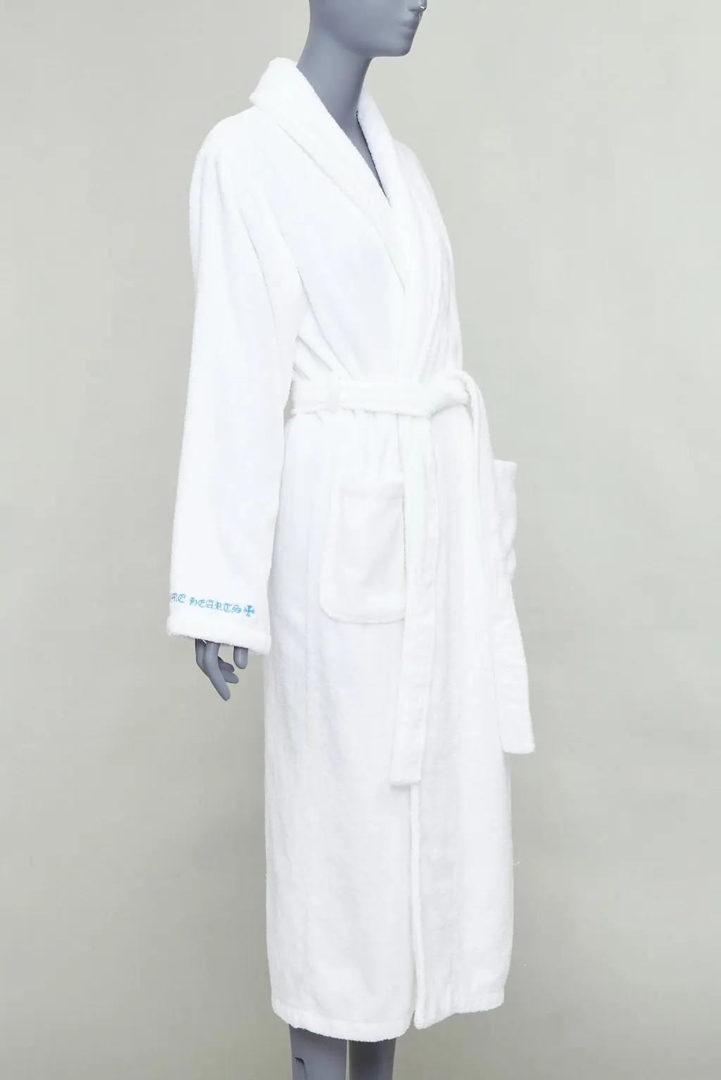 Chrome Hearts White Logo Robe White Cotton Very good - Box View