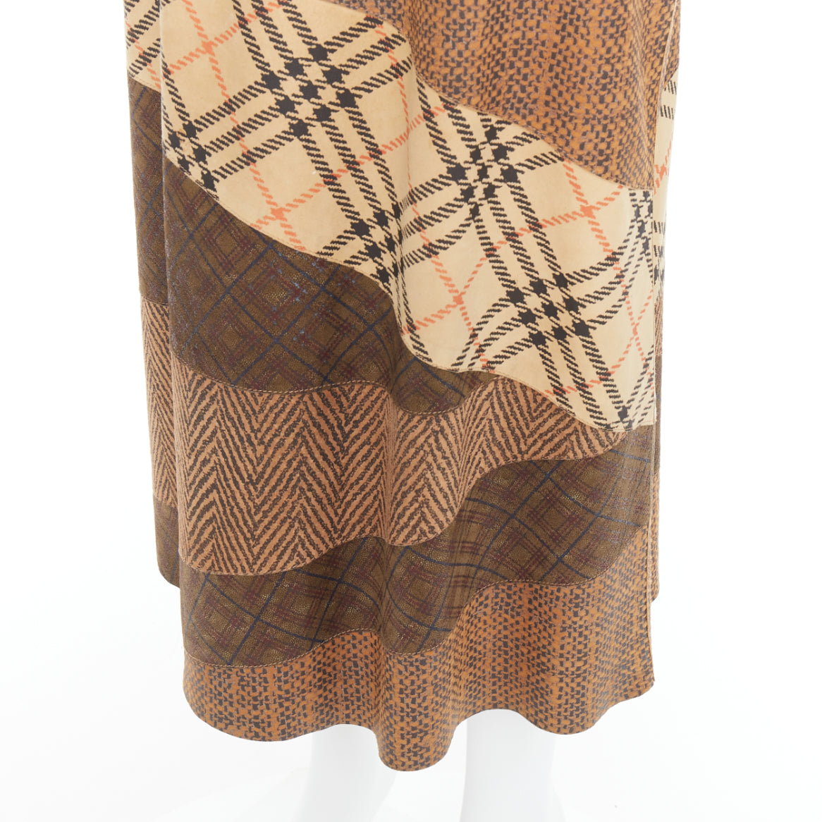 Roberto Cavalli Leather Patch Skirt - Back view