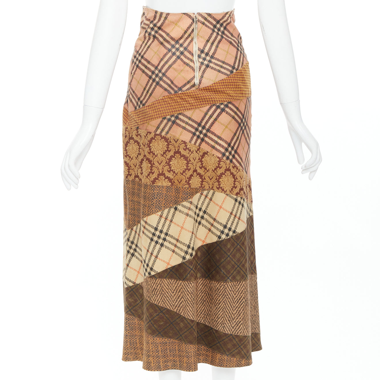 Roberto Cavalli Leather Patch Skirt - Side view