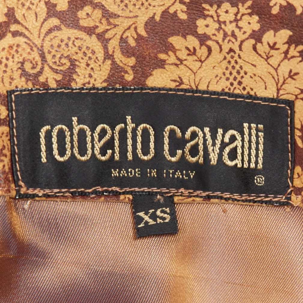 Roberto Cavalli Leather Patch Skirt - Image 10