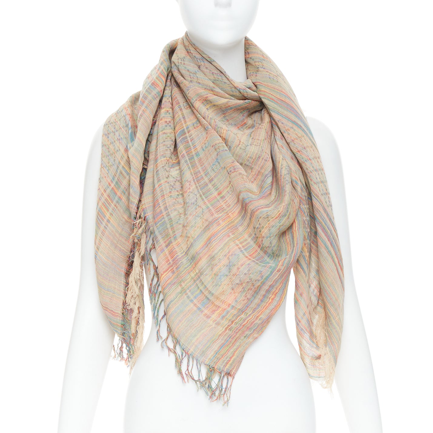 Gucci Rainbow GG Scarf