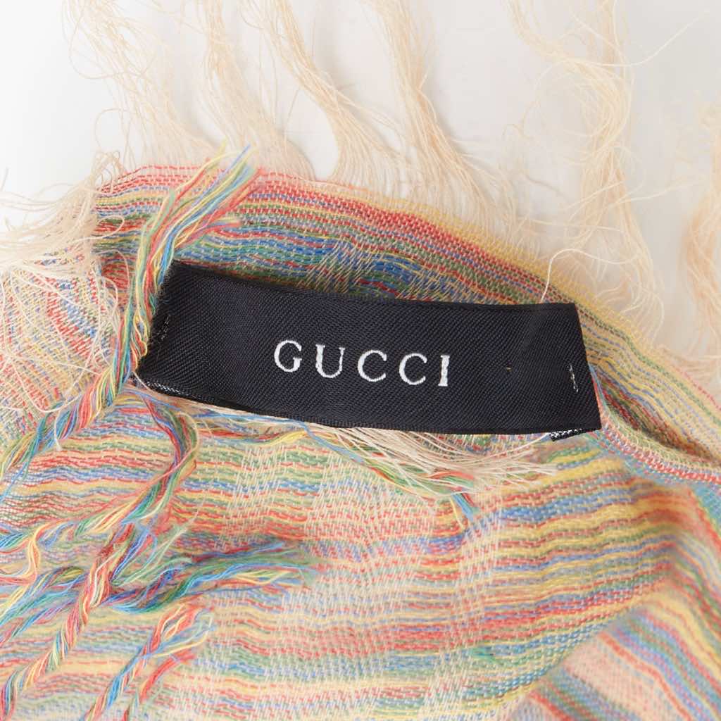 Gucci Rainbow GG Scarf - Image 10