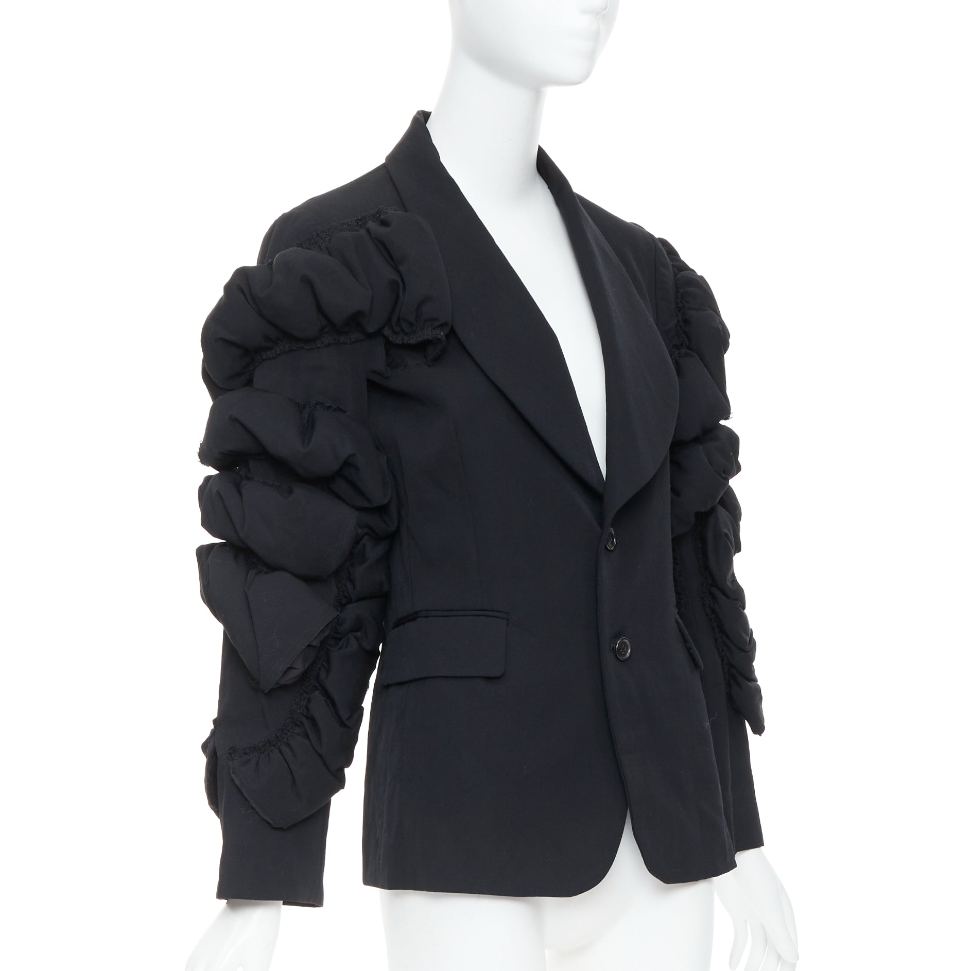Comme Des Garcons Black Puff Blazer - 4