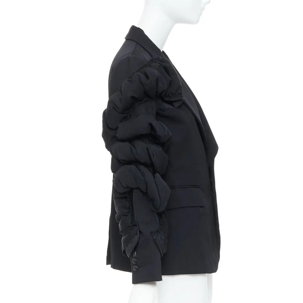 Comme Des Garcons Black Puff Blazer Black Wool Never worn - Box View
