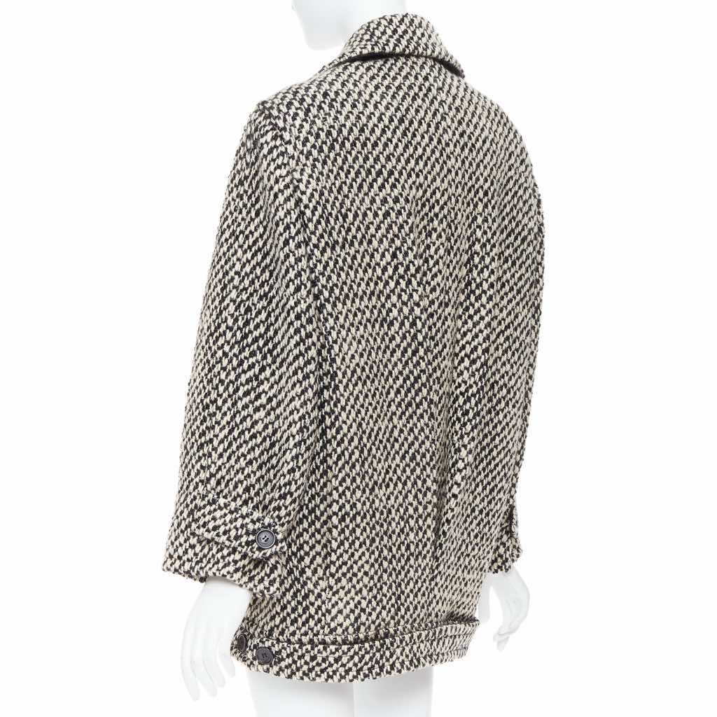Saint Laurent Grey Oversized Coat - Detail 1