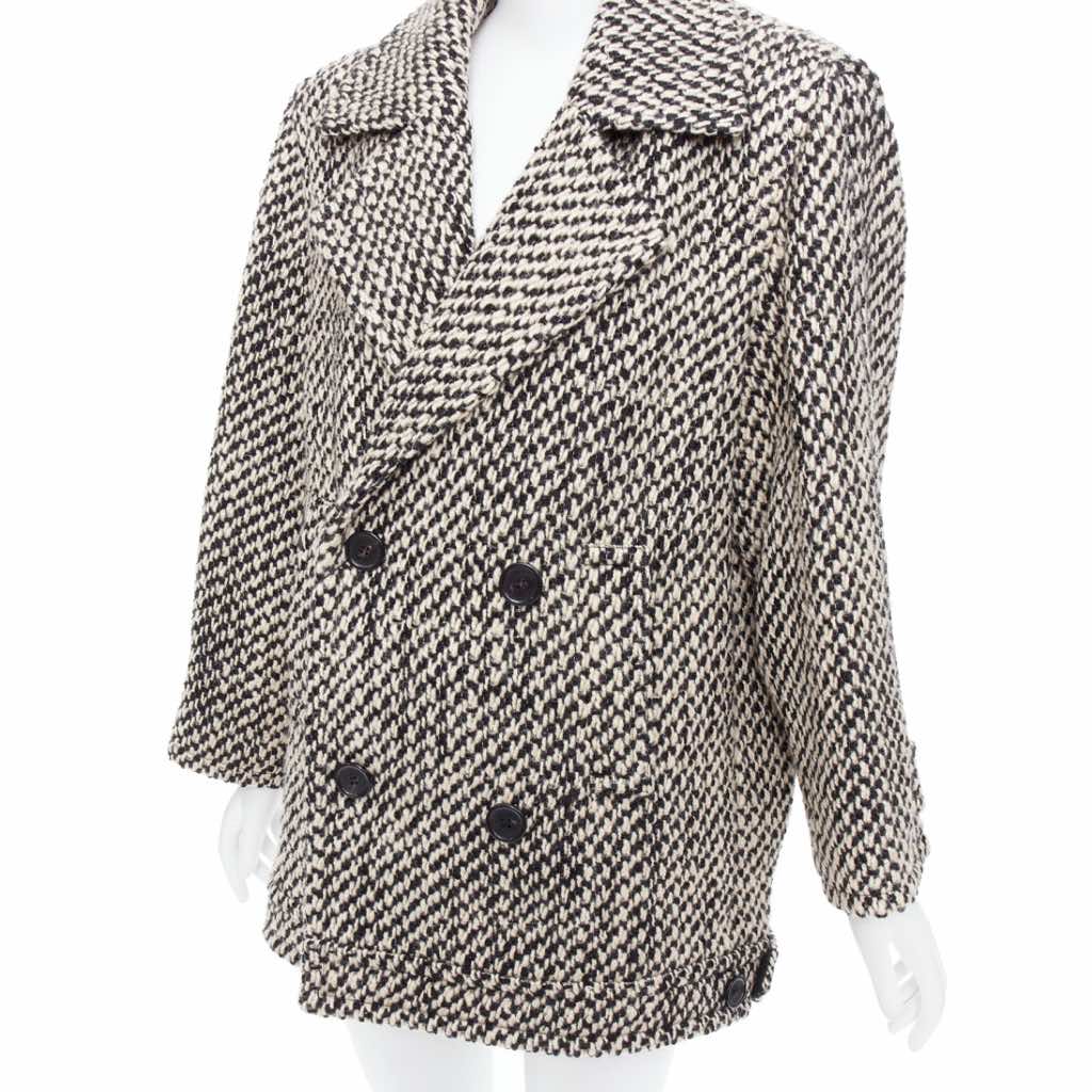 Saint Laurent Grey Oversized Coat - Detail 2