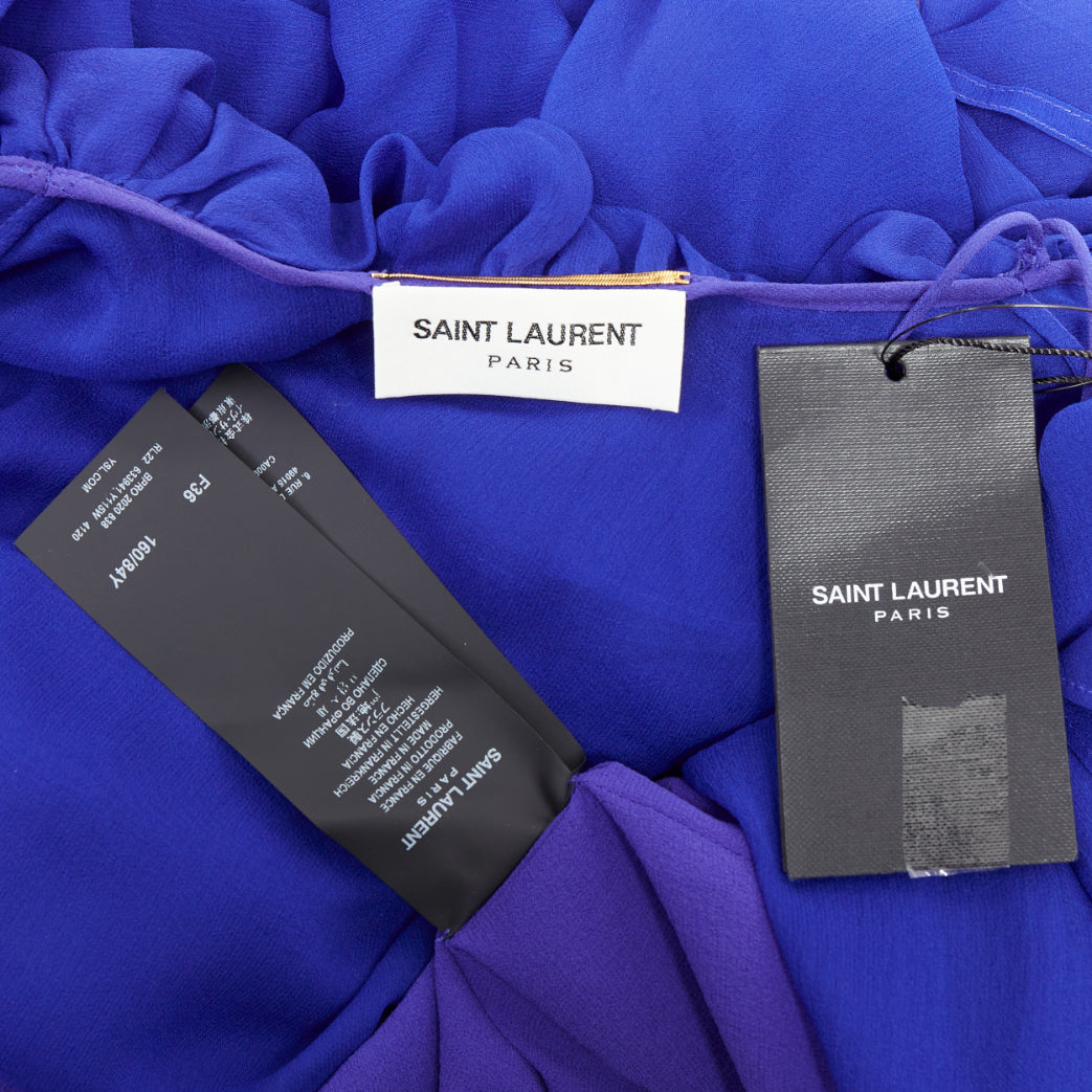 Saint Laurent Ruffle Wrap Dress - Image 10