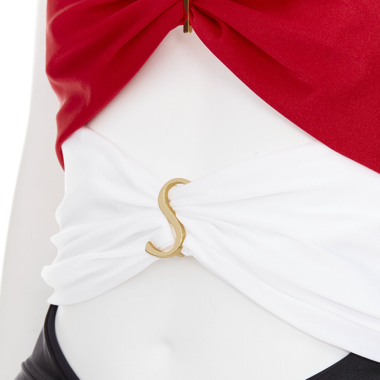 Saint Laurent Cutout Logo Catsuit - Back view