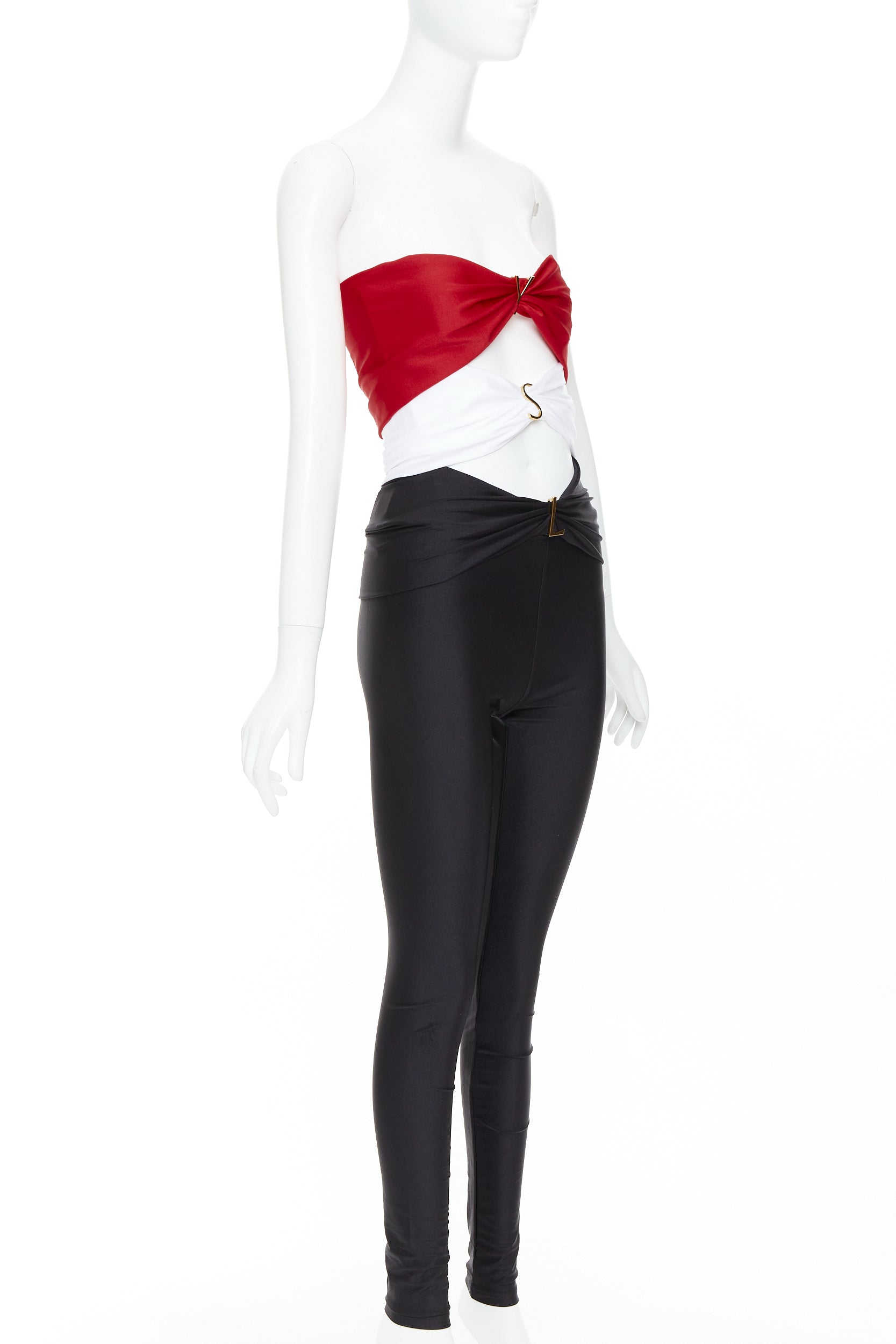 Saint Laurent Cutout Logo Catsuit - Image 6