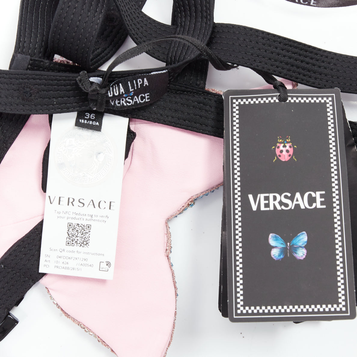 Versace Crystal Butterfly Bra - Image 10