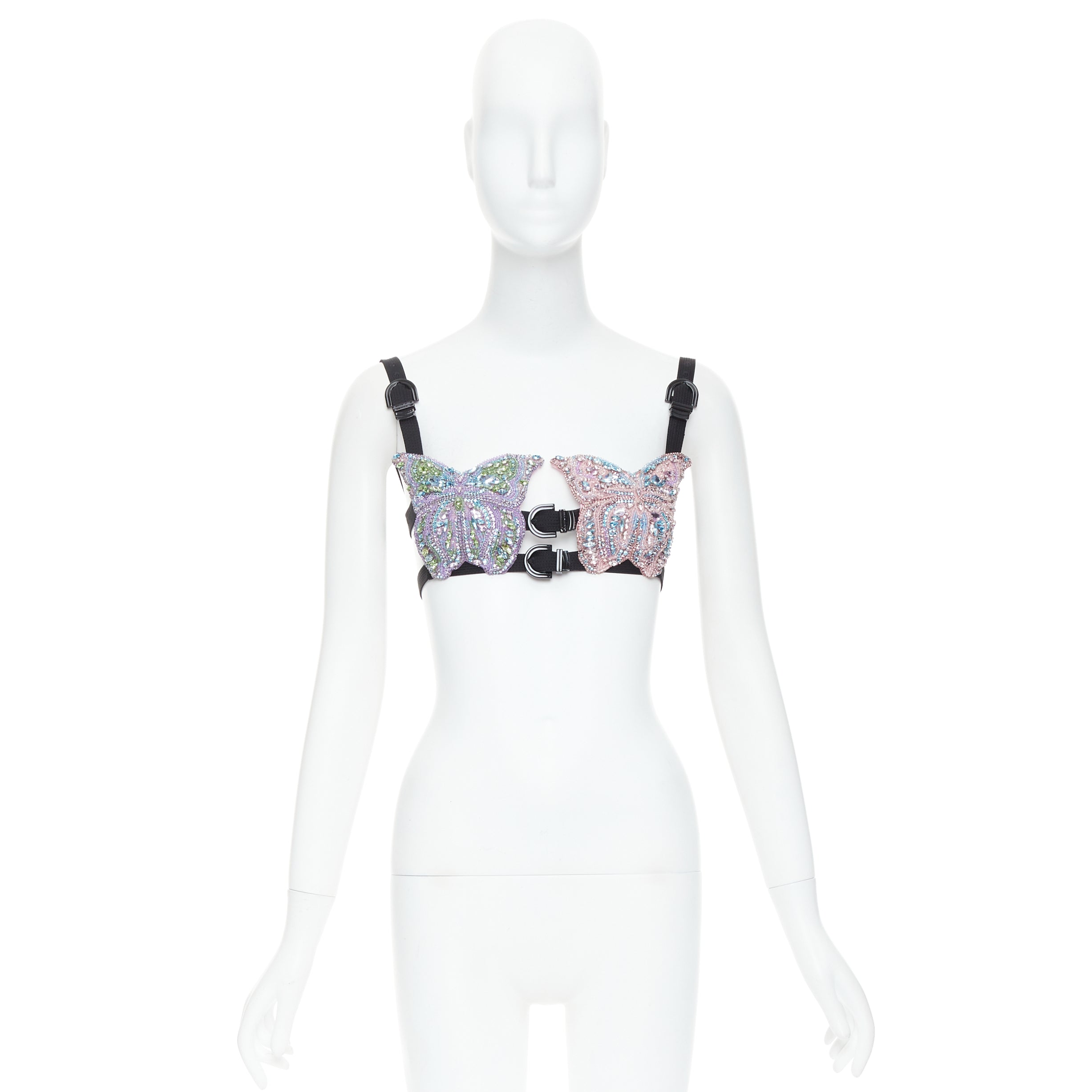 Versace Crystal Butterfly Bra - Image 11