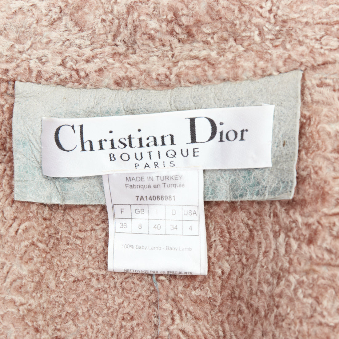 Dior Blue Leather Coat - Image 11