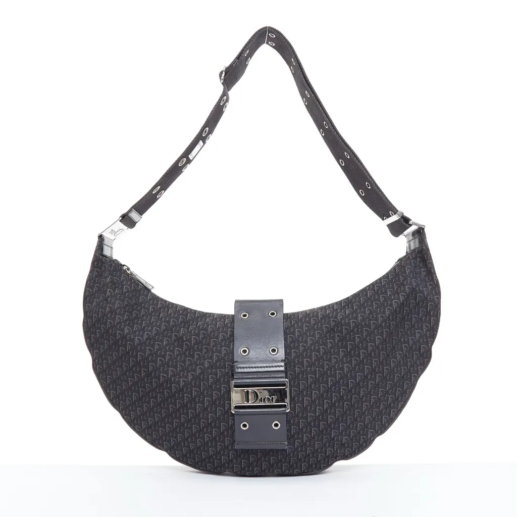 Dior Diorissimo Hobo Bag Black Good - Front View