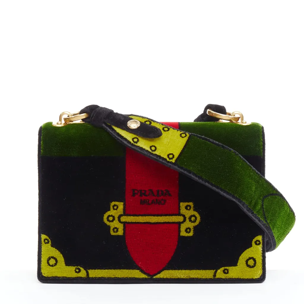 Prada Cahier MultiColor Velvet Good - Front View