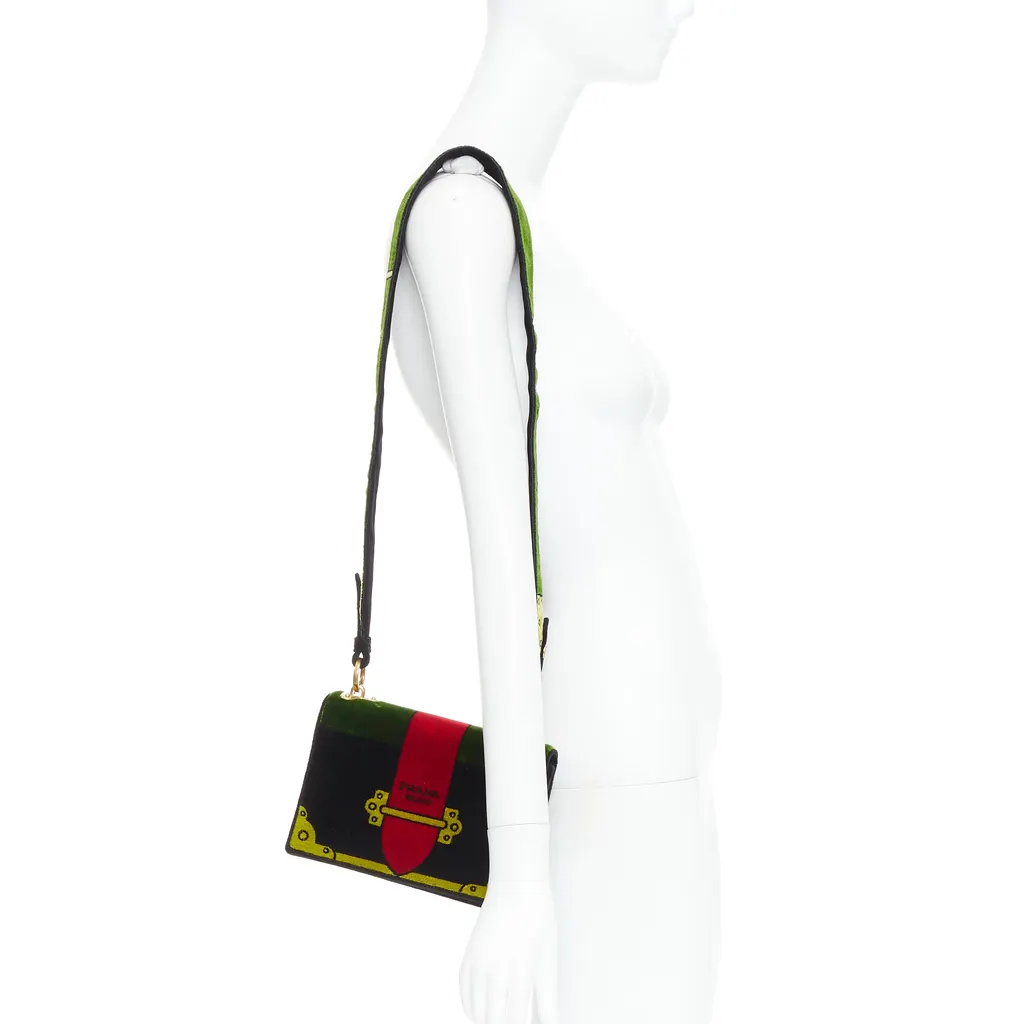 Prada Cahier MultiColor Velvet Good - Back View