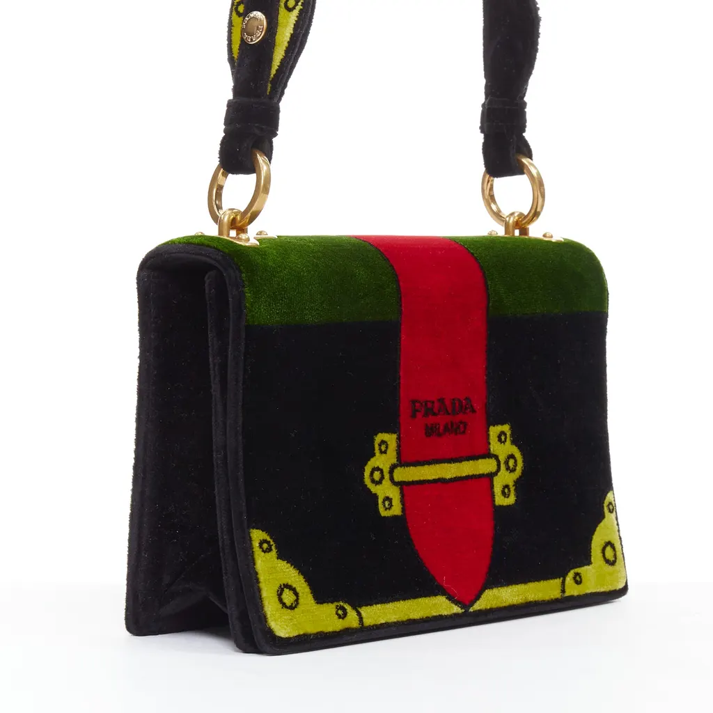 Prada Cahier MultiColor Velvet Good - Model View