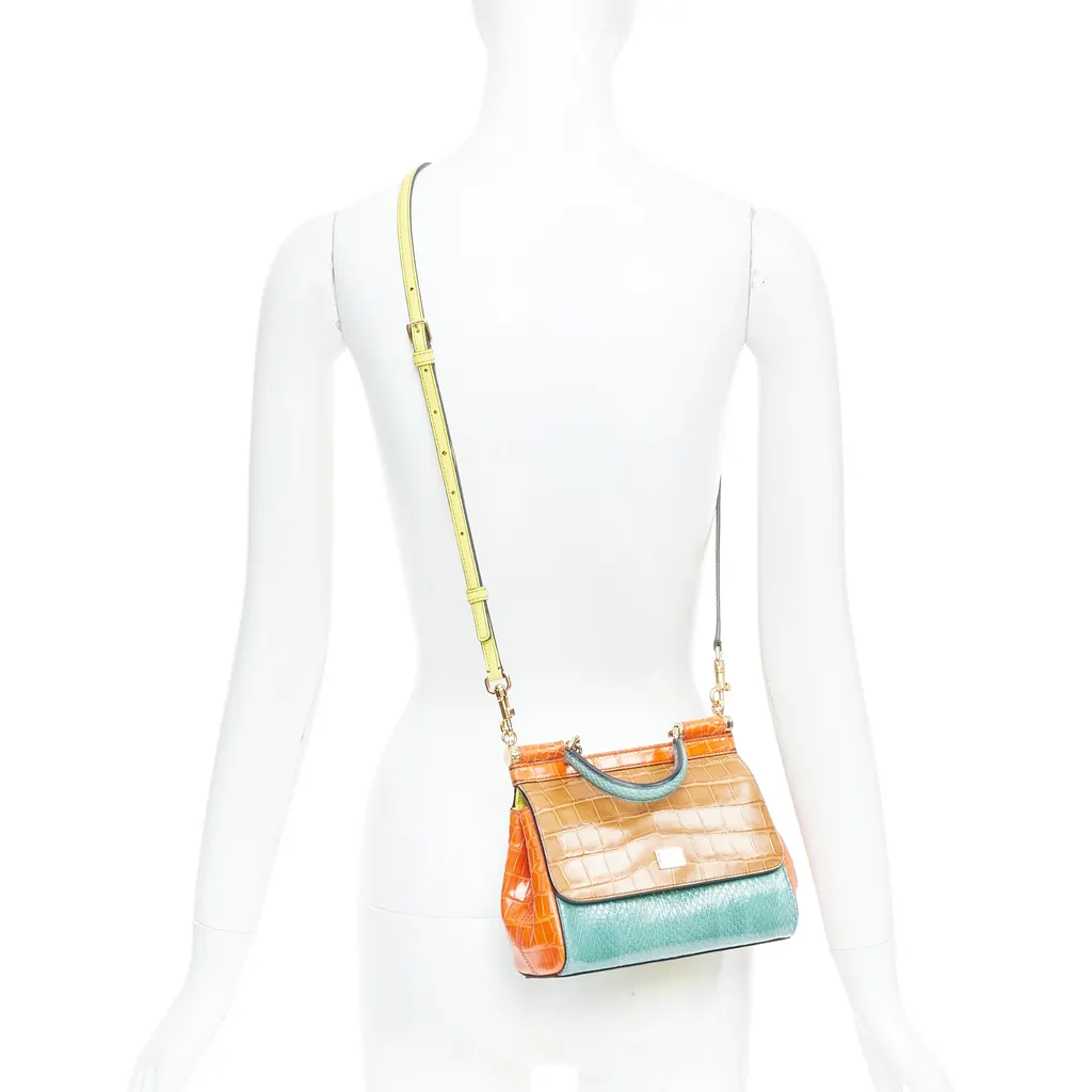 Dolce & Gabbana Miss Sicily Orange Leather Very good - Back View
