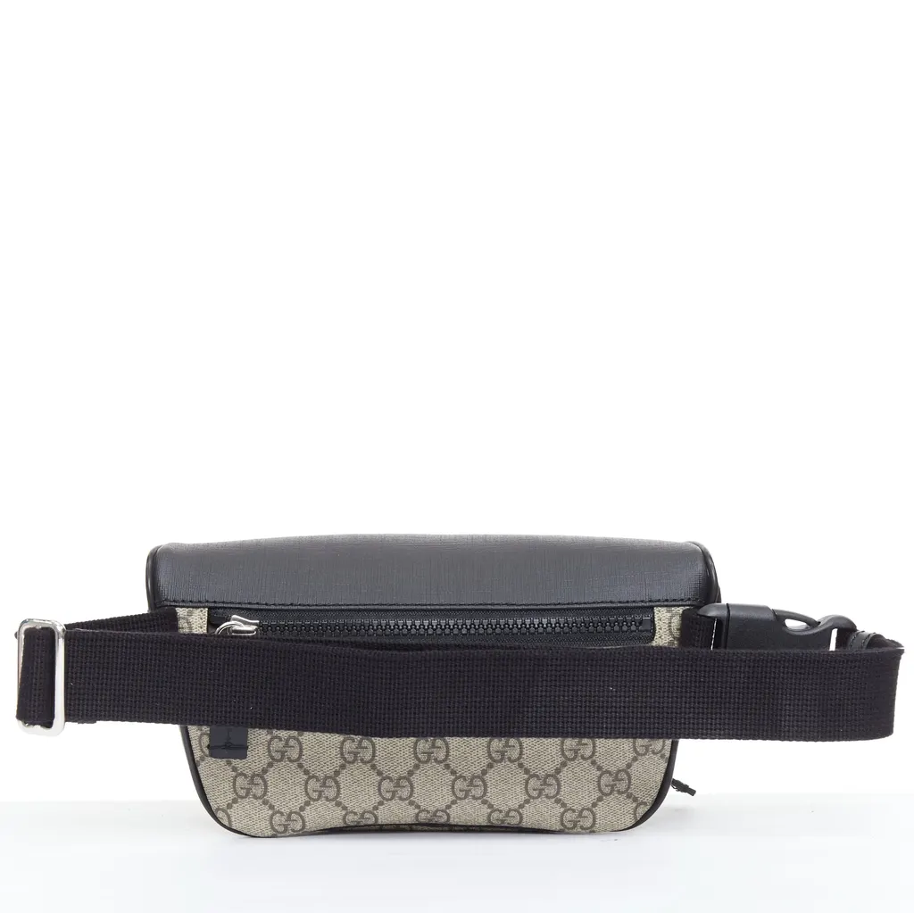 Gucci Supreme GG belt bag Grey Very good - Model View