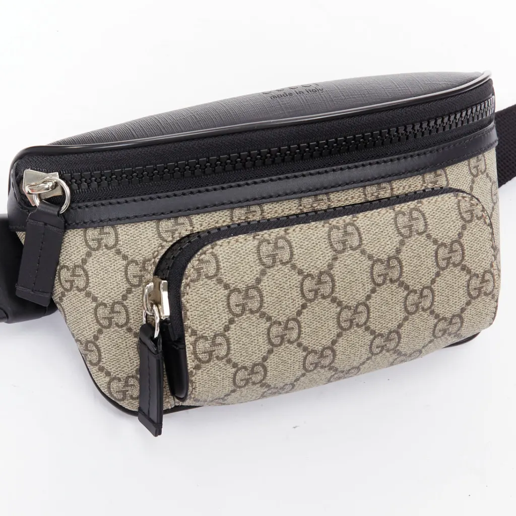 Gucci Supreme GG belt bag Grey Very good - Box View