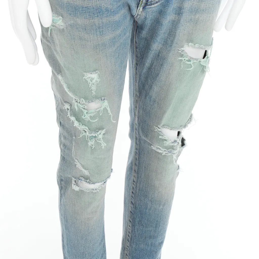 Saint Laurent D02 M/SK UW Blue Cotton Good - Back View