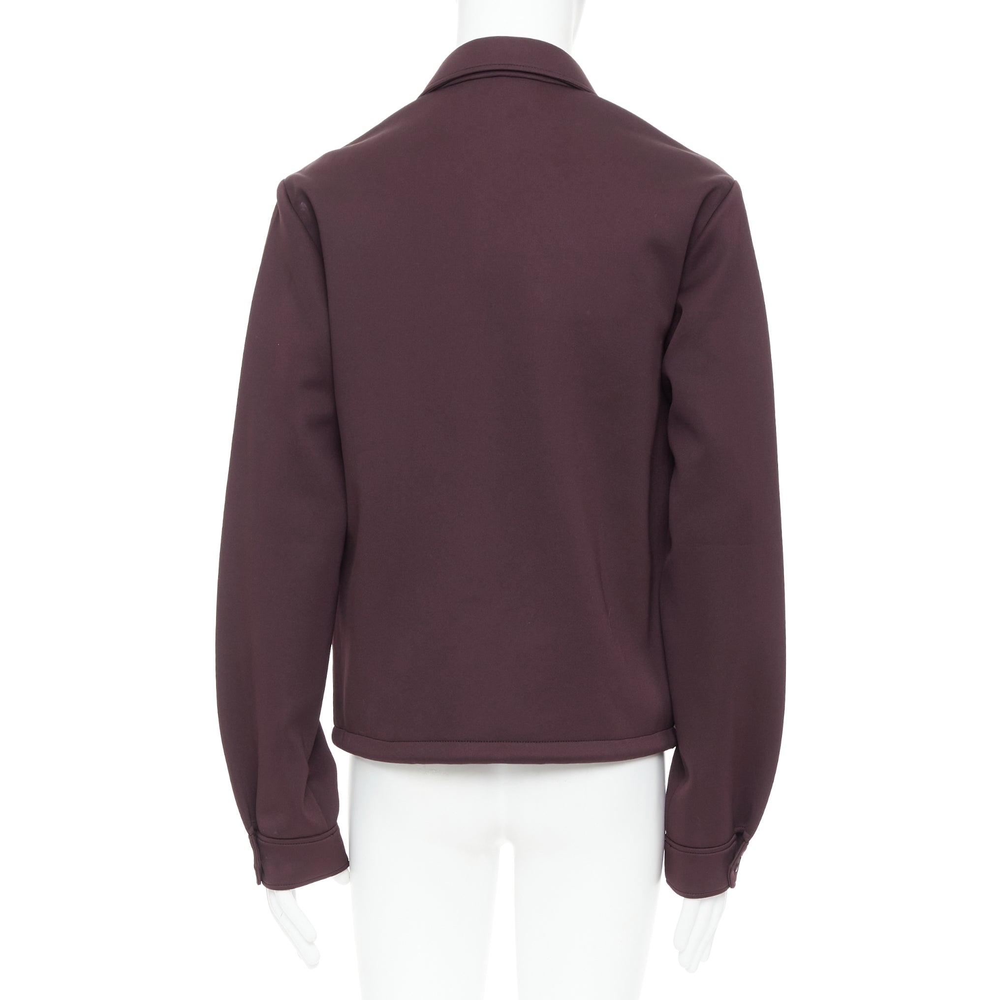 Prada Burgundy Zip Jacket - Side view