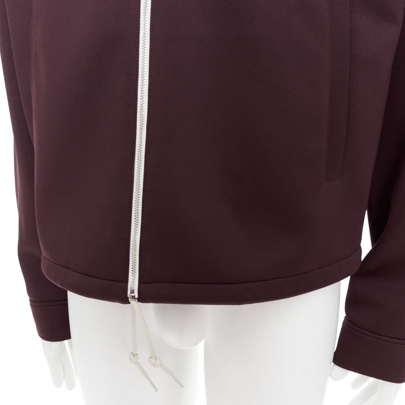 Prada Burgundy Zip Jacket - Detail 2