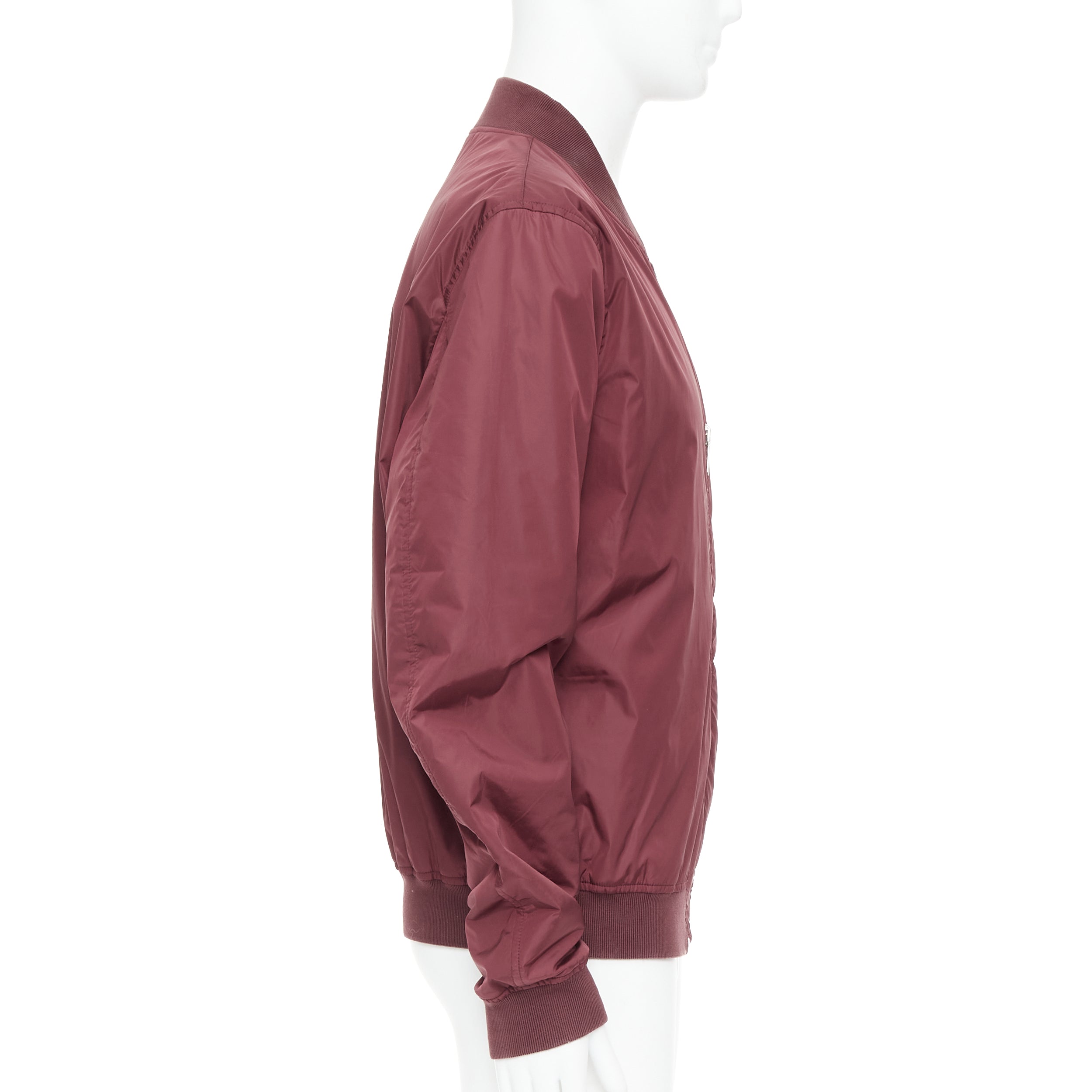 Gucci Burgundy GG Bomber - Side view